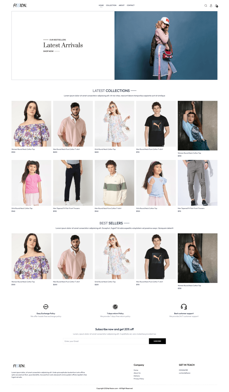 Project Fission : Fashion E-commerce Web App